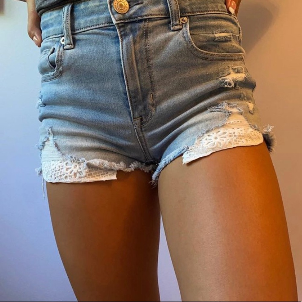 American Eagle high waisted denim shorts. NWOT